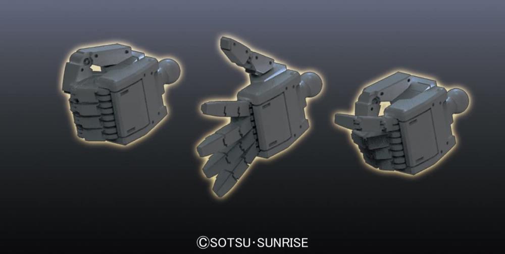 1/144 Builders Parts HD MS Hand 01 EFSF Dark Gray