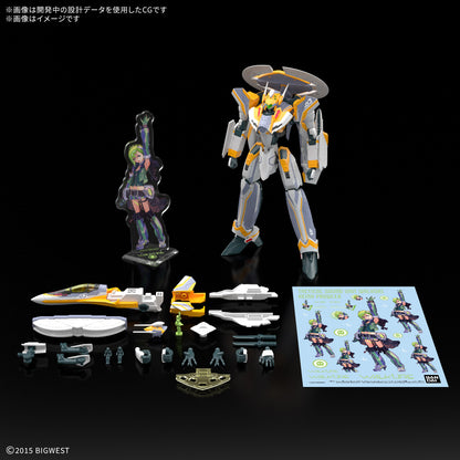 HG 1/100 VF-31E Siegfried (Chuck Mustang Machine) Deluxe Set (MARCOSS DELTA)