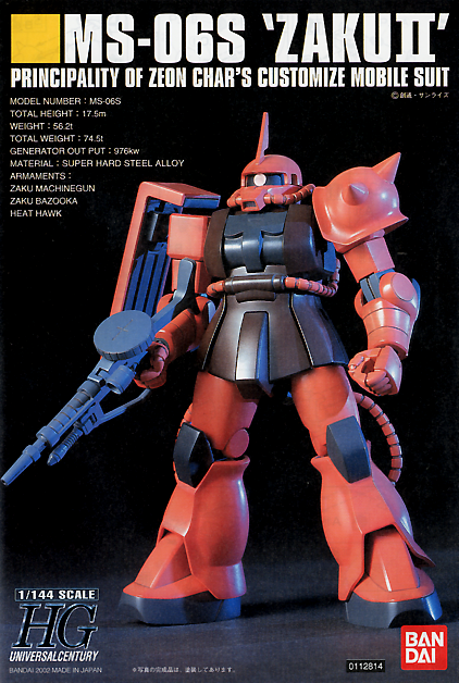 HG 1/144 MS-06S Char's Zaku IIol