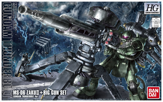 HG 1/144 Zaku II + Big Gun (Gundam Thunderbolt Ver.) Anime Ver. - 4573102685018