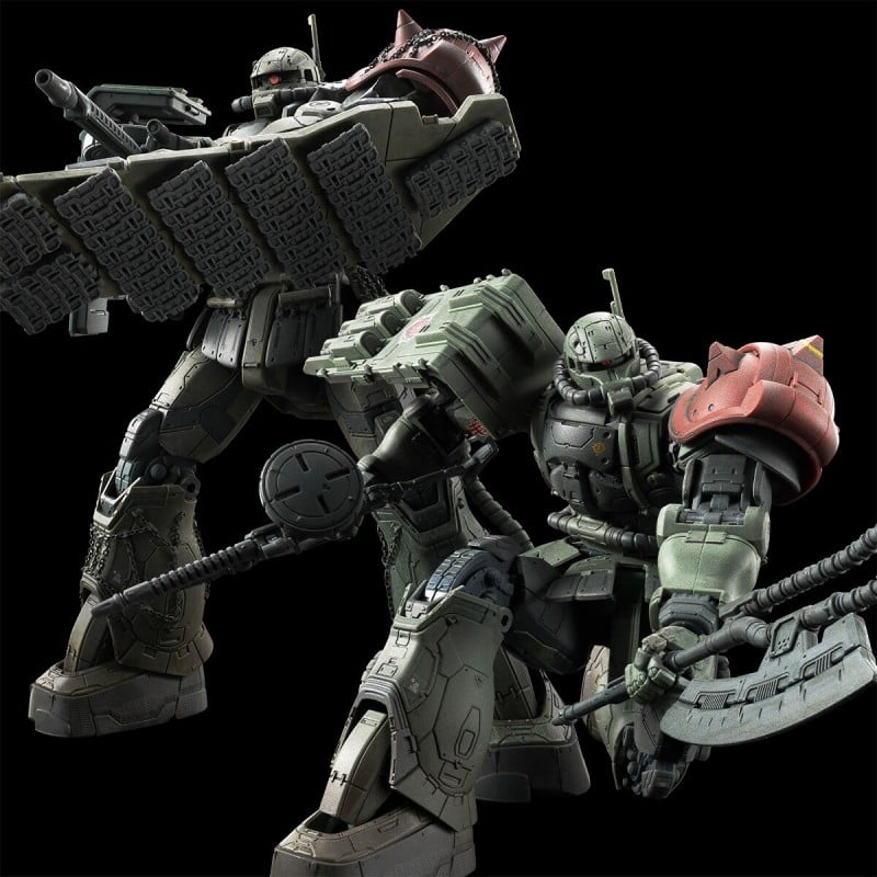 P-Bandai  HG 1/144 Zaku II F-Type LeSean & Unidentified Zaku II LeSean (Requiem for Vengeance)