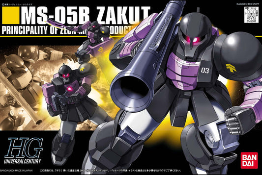HG 1/144 MS-05B Zaku I Black Tri-Star - HGUC