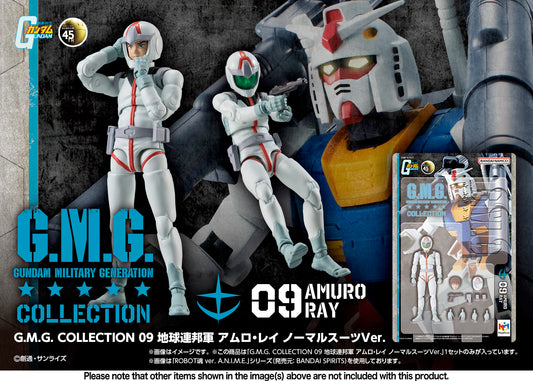 G.M.G. COLLECTION 09 Mobile Suit Gundam Earth Federation Forces Amuro Ray Normal Suit Ver.