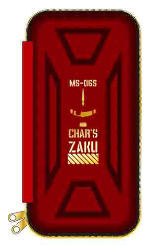 Gundam Stationery 12: Semi-Hard Pencil Case Char's Zaku